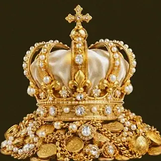 Gold treasure pile — Friday Friday
